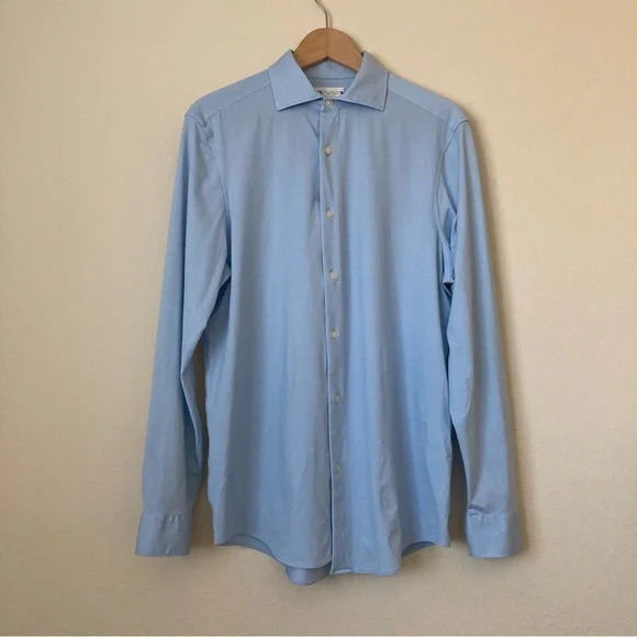 Zara Sky Blue Men's Dress Shirt - Picture 6 of 10